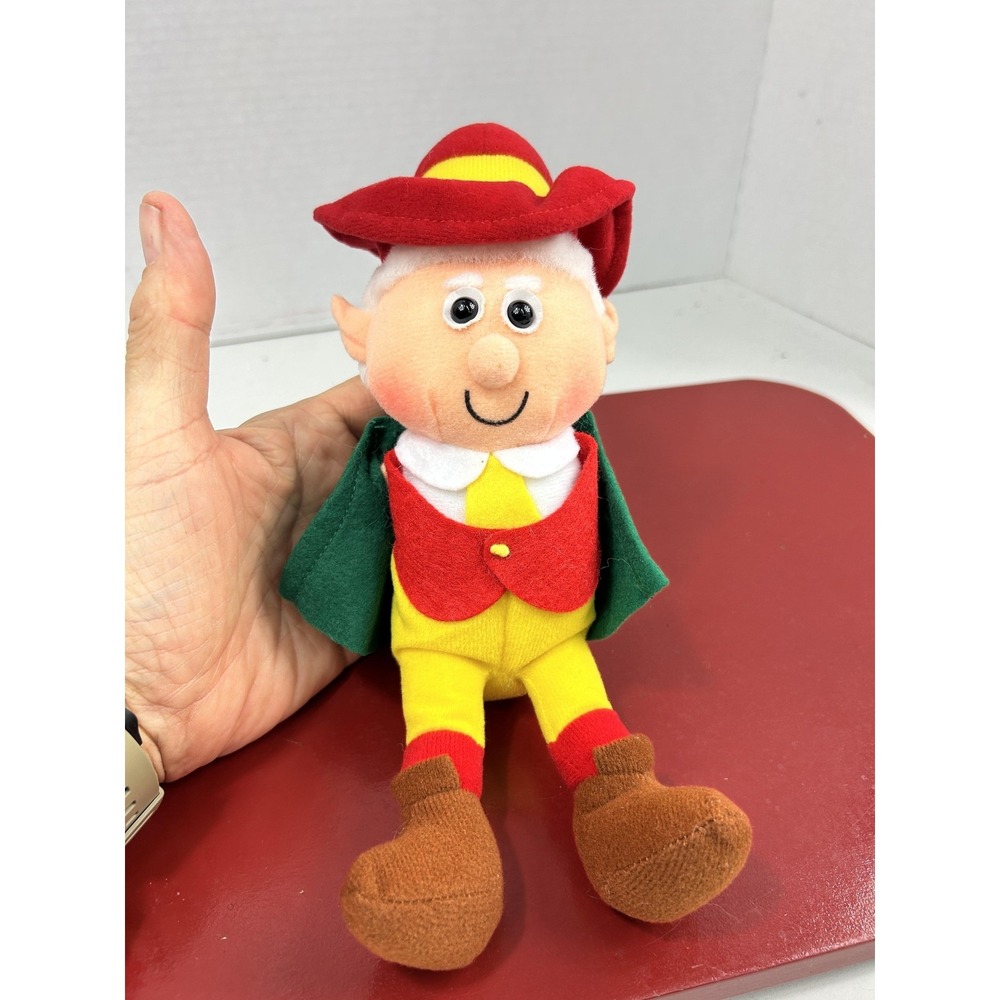 Vintage 1997 Ernie Elf Plush Doll Stuffed Toy 10 In Christmas Holiday Decor